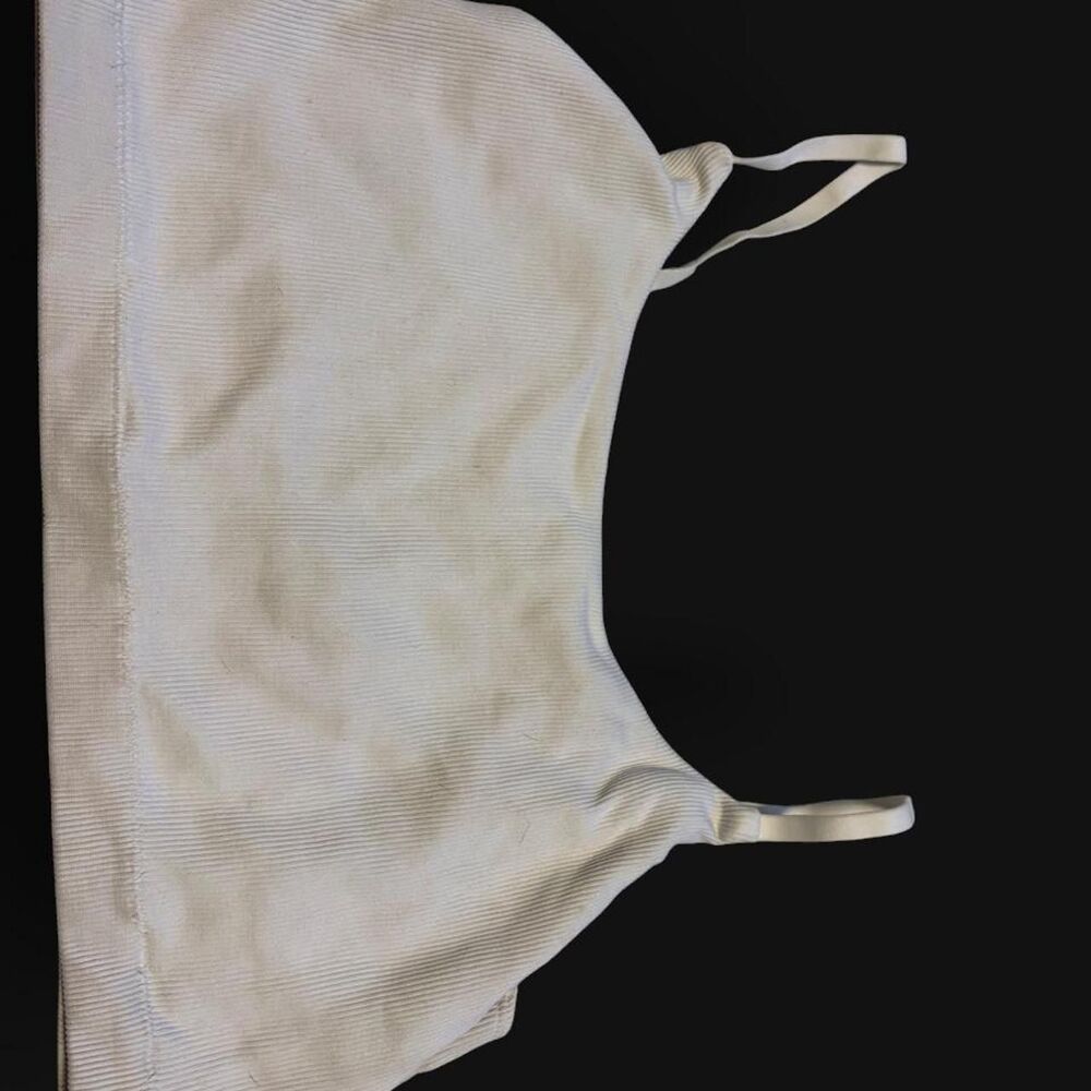 No-boundaries Women's White and Cream Bra